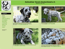 Tablet Screenshot of dalmatineronline.de